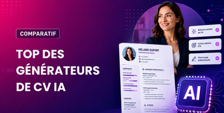 Les 5 meilleurs générateurs de CV IA en 2026 - Comparatif