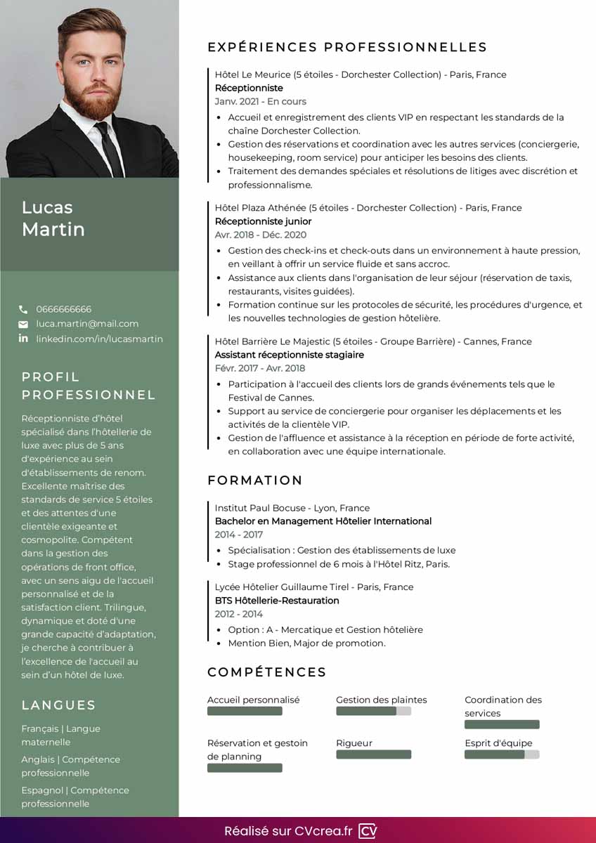 cv avec photo