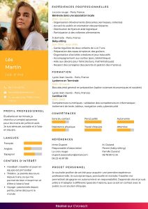 exemple cv job d'été