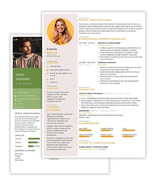 Exemples de modèles de CV modernes à télécharger