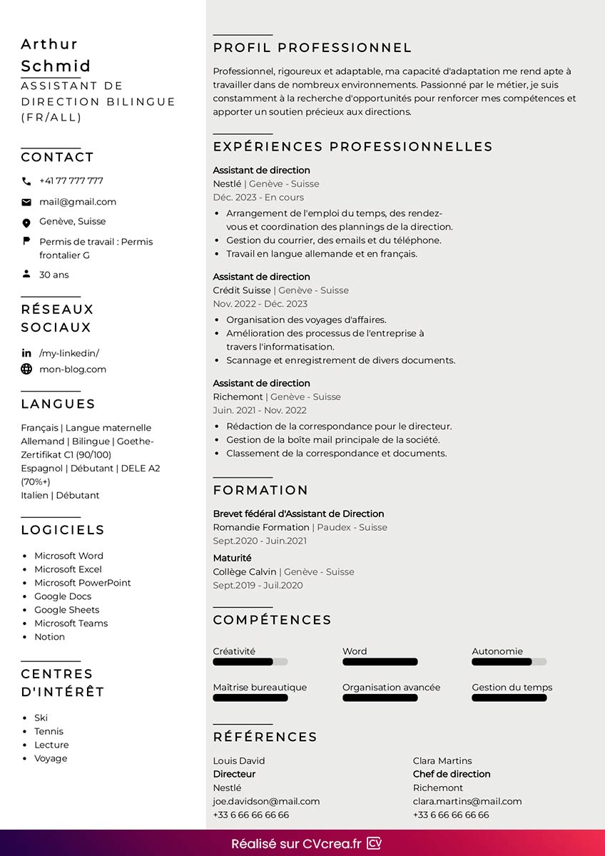 modele-de-cv-suisse
