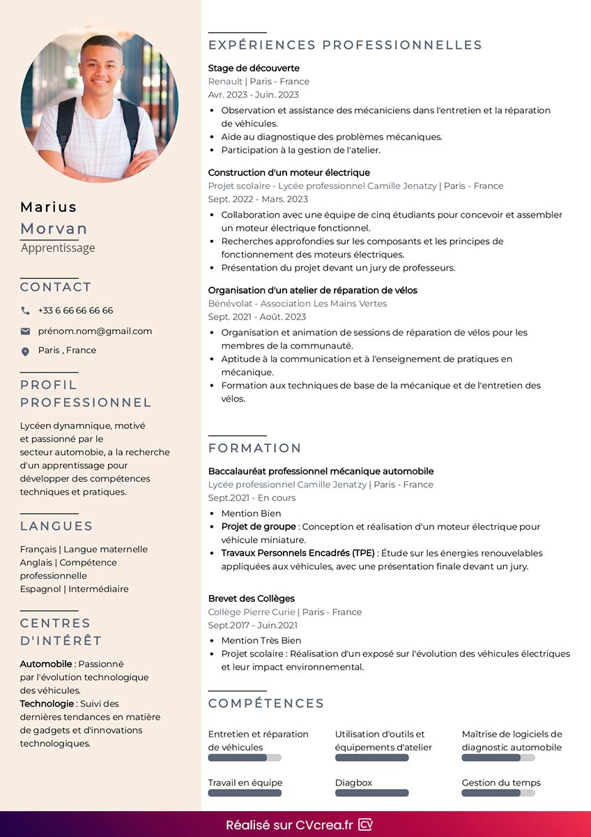 cv-apprentissage-avec-ia