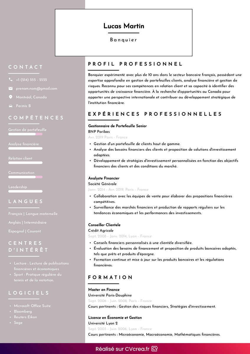exemple-cv-canadien-en-ligne