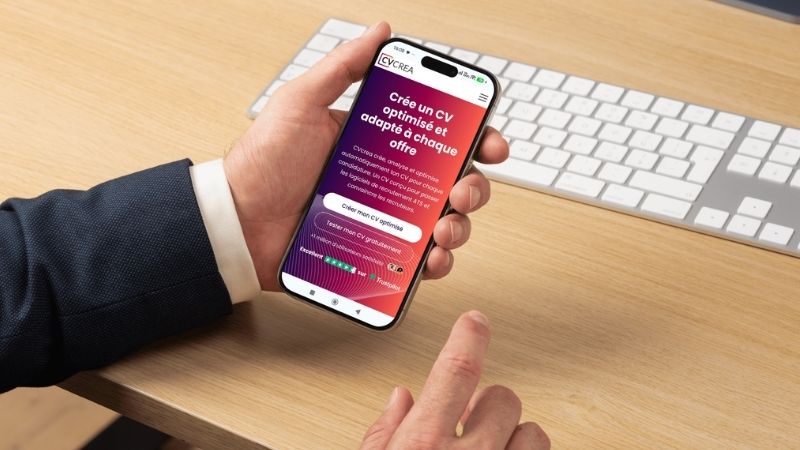 application web sur mobile de cvcrea
