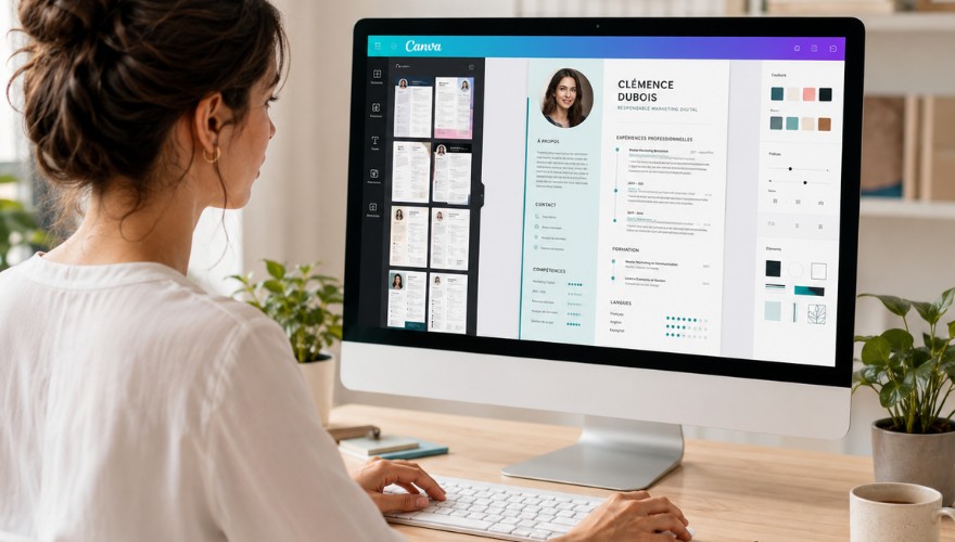 Création d’un CV visuel avec Canva